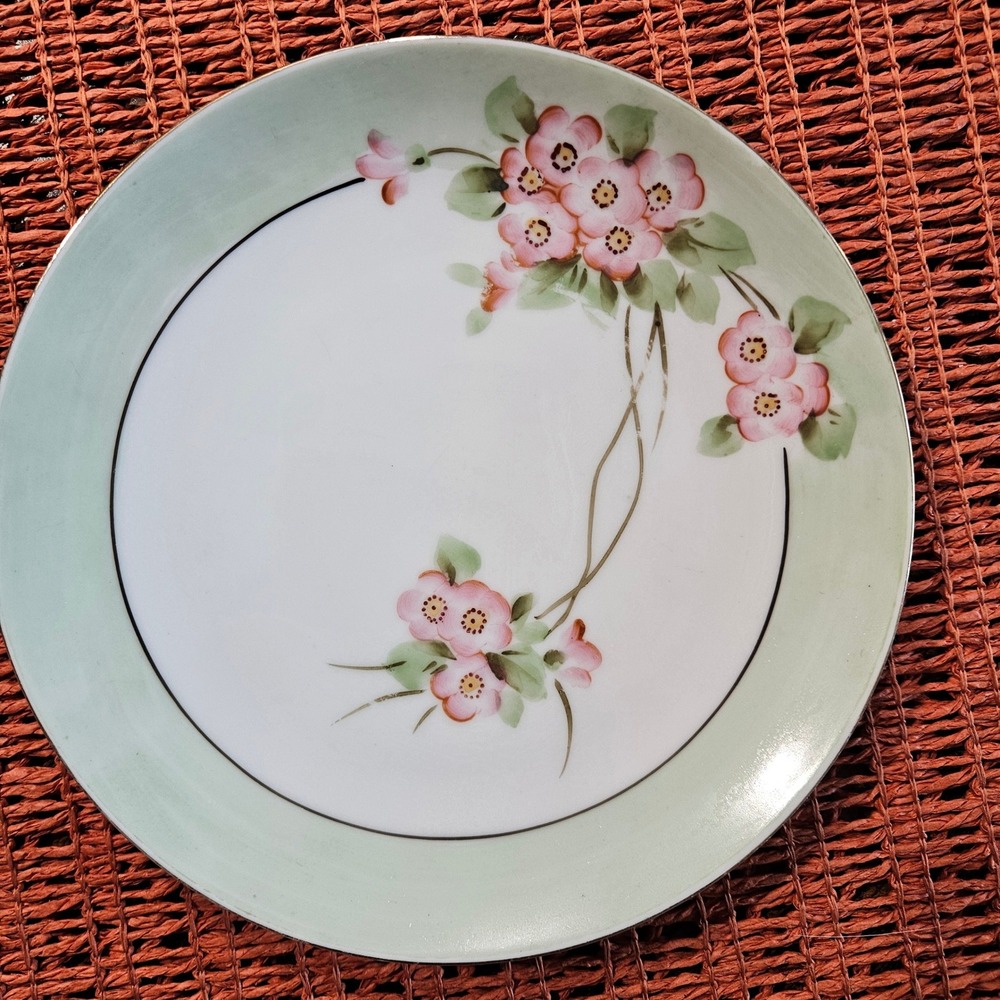 Antique Nippon Hand Painted Floral Plate 6.5"